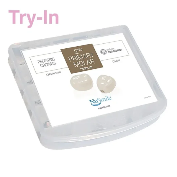 NuSmile ZR Zirconia 2nd Primary Molar Regular Professional Kit